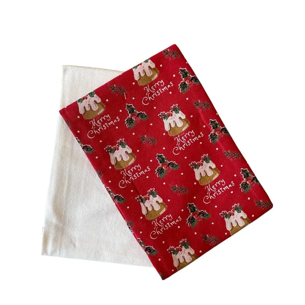 Mahogany MERRY CHRISTMAS Kitchen Towels 18X28 Set of 2 Cotton NEW